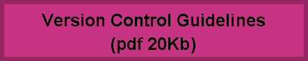 Version Control Guideline